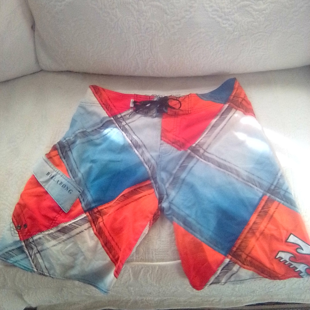 Billabong swim trunks size 33 poly spandex minimal wear